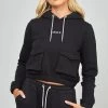 SikSilk Black Cargo Pocket Hoodie -Style Zone Shop SSW 4157 1