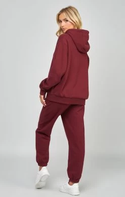 SikSilk Burgundy Oversized Hoodie -Style Zone Shop SSW 4270 5