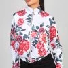 SikSilk Ecru Floral Track Top -Style Zone Shop SSW 4324 1
