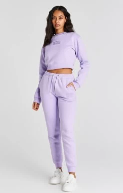 SikSilk Lilac Crop Sweatshirt -Style Zone Shop SSW 4326 3