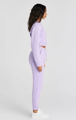 SikSilk Lilac Crop Sweatshirt -Style Zone Shop SSW 4326 4