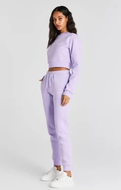 SikSilk Lilac Crop Sweatshirt -Style Zone Shop SSW 4326 6