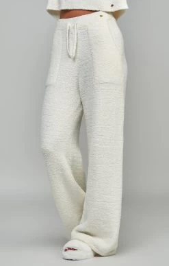 SikSilk Ecru Wide Leg Lounge Pant