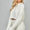 SikSilk Ecru Cropped Lounge Sweat -Style Zone Shop SSW 4355 1