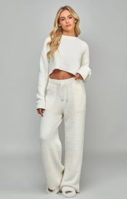 SikSilk Ecru Cropped Lounge Sweat -Style Zone Shop SSW 4355 3