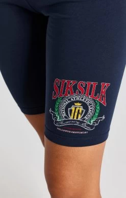 SikSilk Navy Varsity Cycle Short -Style Zone Shop SSW 4409 6