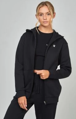 SikSilk Black Essential Zip Thru