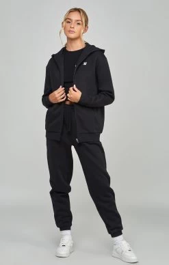 SikSilk Black Essential Zip Thru -Style Zone Shop SSW 4413 4