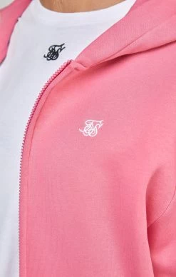 SikSilk Pink Essential Zip Thru -Style Zone Shop SSW 4426 3