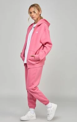 SikSilk Pink Essential Zip Thru -Style Zone Shop SSW 4426 4