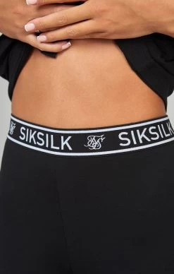 SikSilk Black Essential Tape Cycle Shorts -Style Zone Shop SSW 4437 4