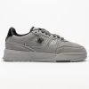 SikSilk Grey Mixed Material Low Top Court Trainers