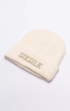 SikSilk Ecru Core Beanie -Style Zone Shop SSW 4647 3