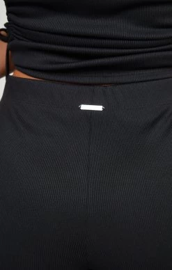 SikSilk Black Ribbed Trouser -Style Zone Shop SSW 4698 4