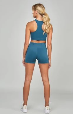 SikSilk Teal Sports Essential Booty Short -Style Zone Shop SSW 4755 5