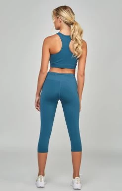 SikSilk Teal Sports Essentials Capri -Style Zone Shop SSW 4757 5