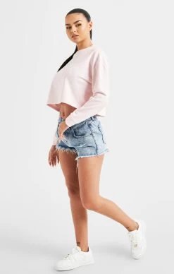 SikSilk Pink Signature Sweatshirt -Style Zone Shop SSW 4819 4