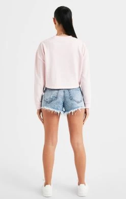 SikSilk Pink Signature Sweatshirt -Style Zone Shop SSW 4819 5