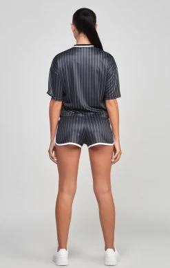 SikSilk Black Pinstripe Basketball Vest -Style Zone Shop SSW 4821 5