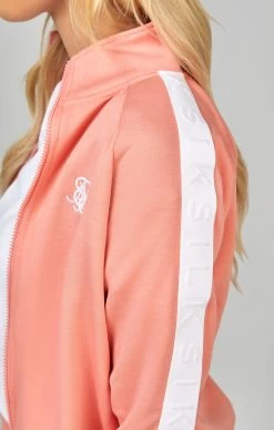SikSilk Coral Taped Track Top -Style Zone Shop SSW 4823 4