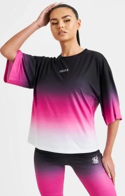 SikSilk Pink Fade T-Shirt