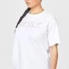 SikSilk White Embroidered Boyfriend T-Shirt -Style Zone Shop SSW 4840 1 6ac316e1 4426 42bc 9694 930fa4fc3e2a