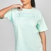 SikSilk Mint Embroidered Boyfriend T-Shirt -Style Zone Shop SSW 4841 7