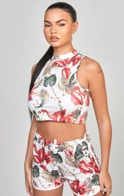 SikSilk Multi Retro Tropics Print Vest