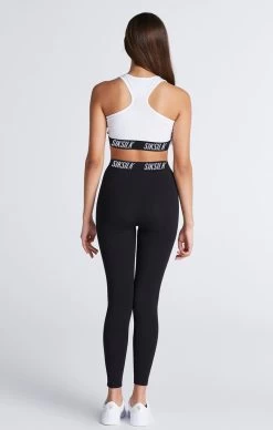 SikSilk Girls White Essentials Taped Bralette -Style Zone Shop Sik Silk Messi Girls 12 02 21 SSG 0064 SSG 0061 0028 d03d1744 b8b2 4dd0 9589 1f984d64575c