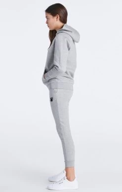 SikSilk Girls Grey Marl Essentials Overhead Hoodie -Style Zone Shop Sik Silk Messi Girls 12 02 21 SSG 0084 1294 copy ce99cafa d17e 48f4 981f 1ecc46c03a5c