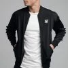 SikSilk Black Track Bomber Jacket 1 SikSilk Black Track Bomber Jacket -Style Zone Shop ss 18625 2 4ed5dbcc e0f4 4084 ab54 33cb6be649ba